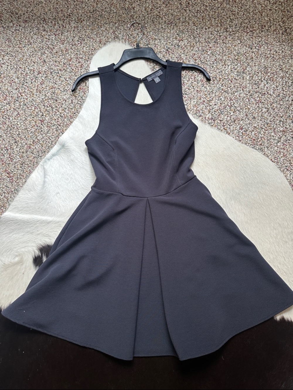 Kendall & Kylie Black Sleeveless Fit-and-Flare Mini Dress